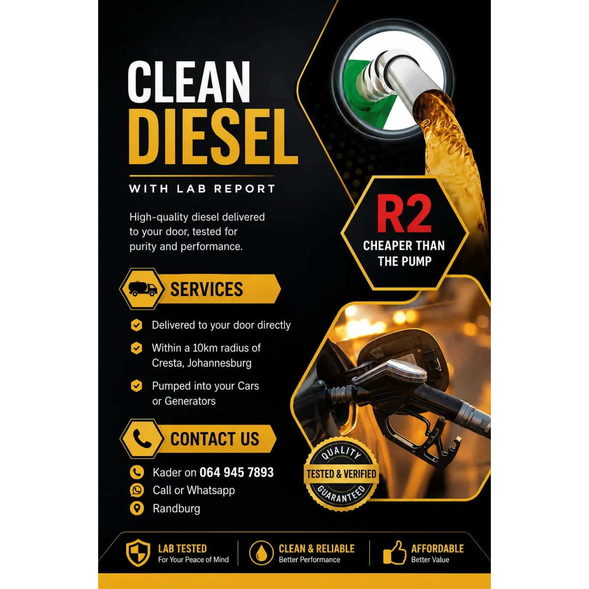 Bullion Diesel delivery